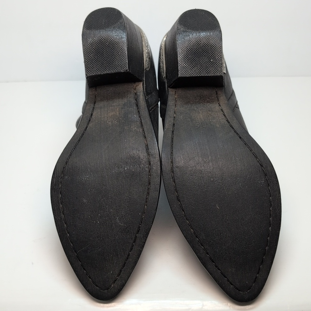 Jeffrey Campbell Cromwell black western ankle boots woman's size 8.5 - Picture 14 of 16